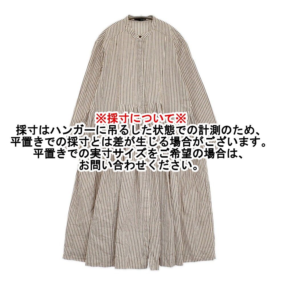 vent blanc RUSTICバンドカラータックギャザーワンピース 定