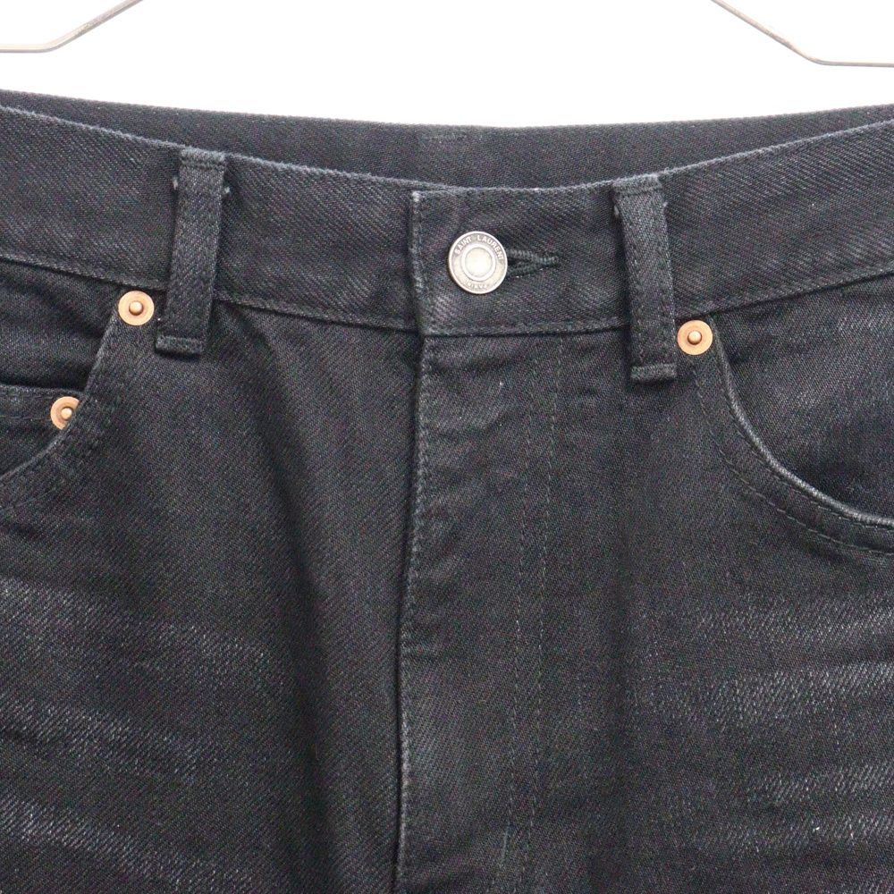 SAINT LAURENT PARIS (サンローランパリ) High Waist Black Denim
