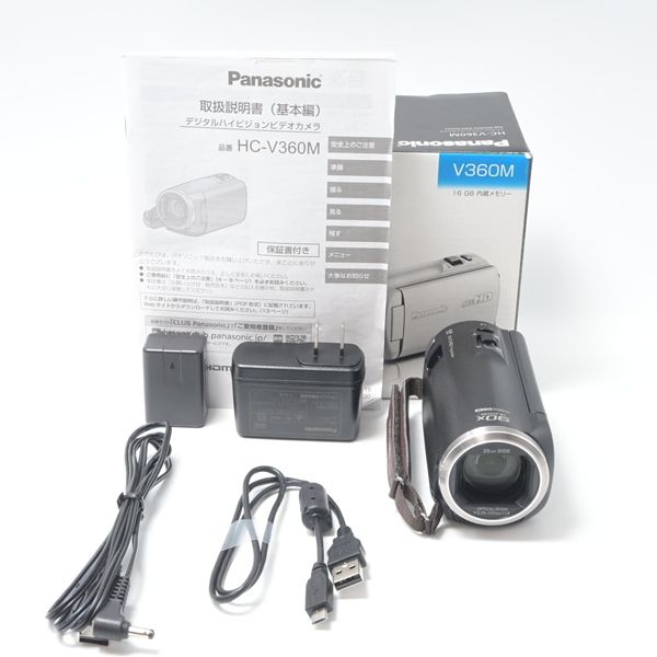 パナソニック Panasonic HDビデオカメラ HC-V360M-K ブラック