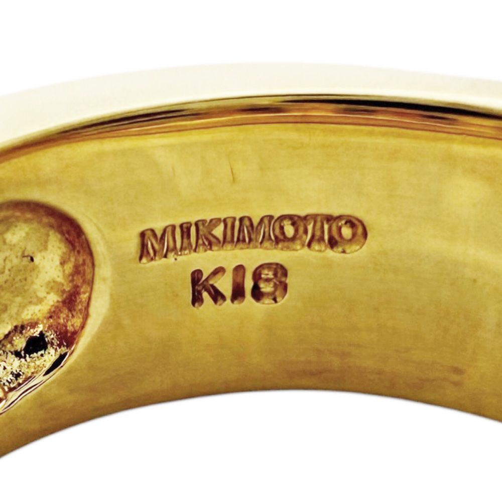 ミキモト リング 指輪 9号 18金 K18イエローゴールド ダイヤモンド レディース MIKIMOTO ミキモト FORTGASGNV_COM_BR