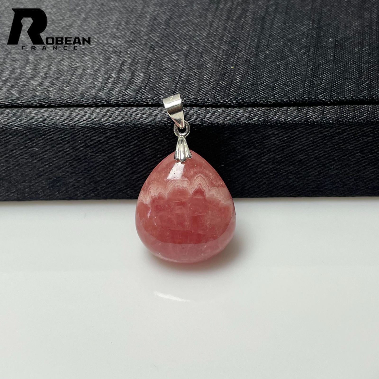 レア EU製 定価8万円ROBEAN・インカローズペンダントパワーストーン アクセサリー 天然石 幸運 高級 ギフト プレゼント 約20.9*17.9*8mm M1025237