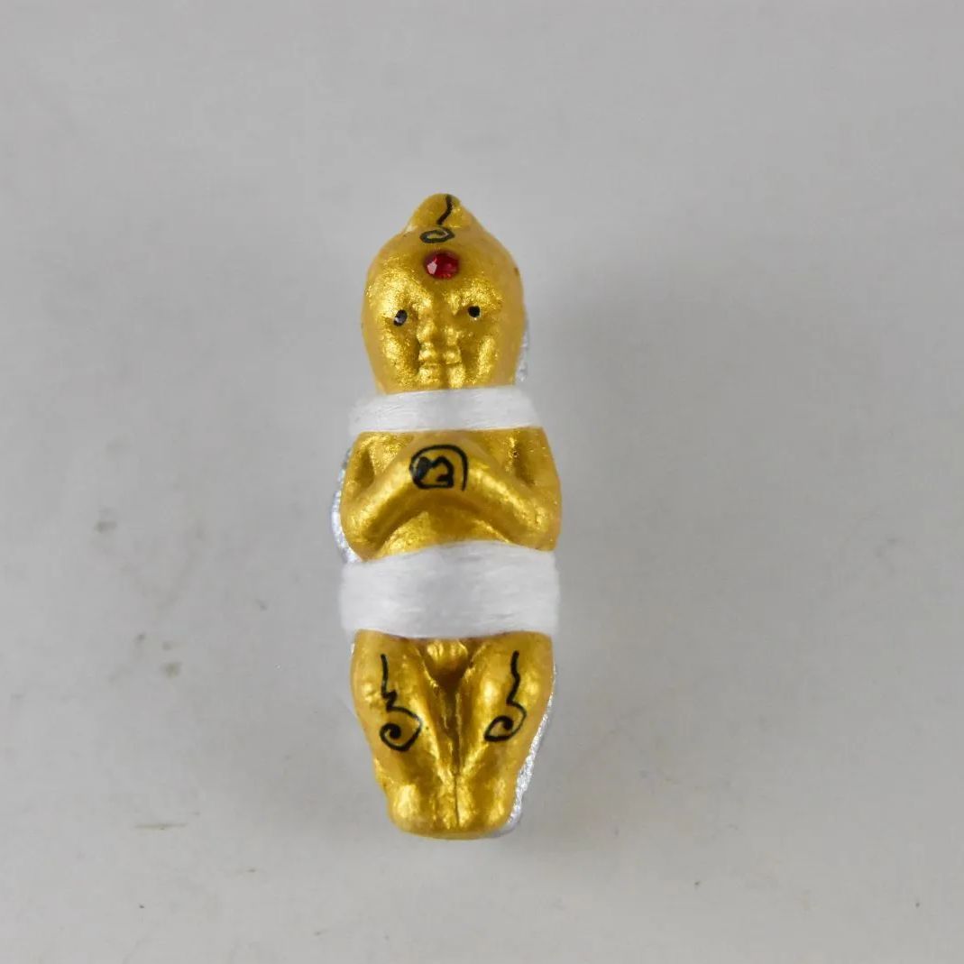 タイ呪物 呪符 金銀のクマントーン ルッククロック 金運・開運