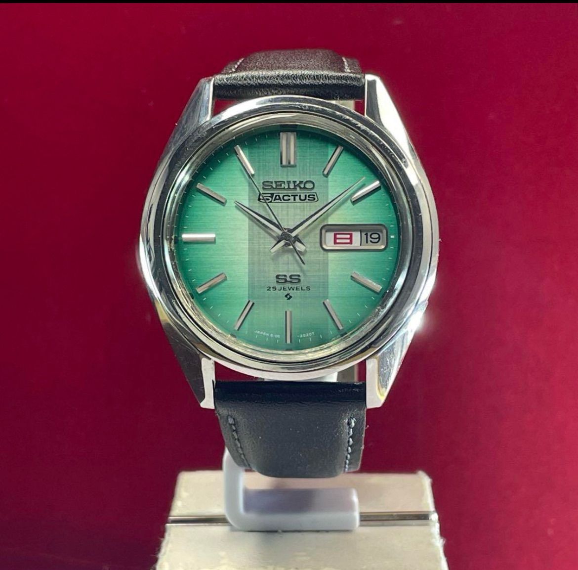美品 70s SEIKO 5 アクタス SS 風防新品 メタリックカラー 腕時計 美品 70s SEIKO 5 アクタス SS 風防新品 メタリックカラー