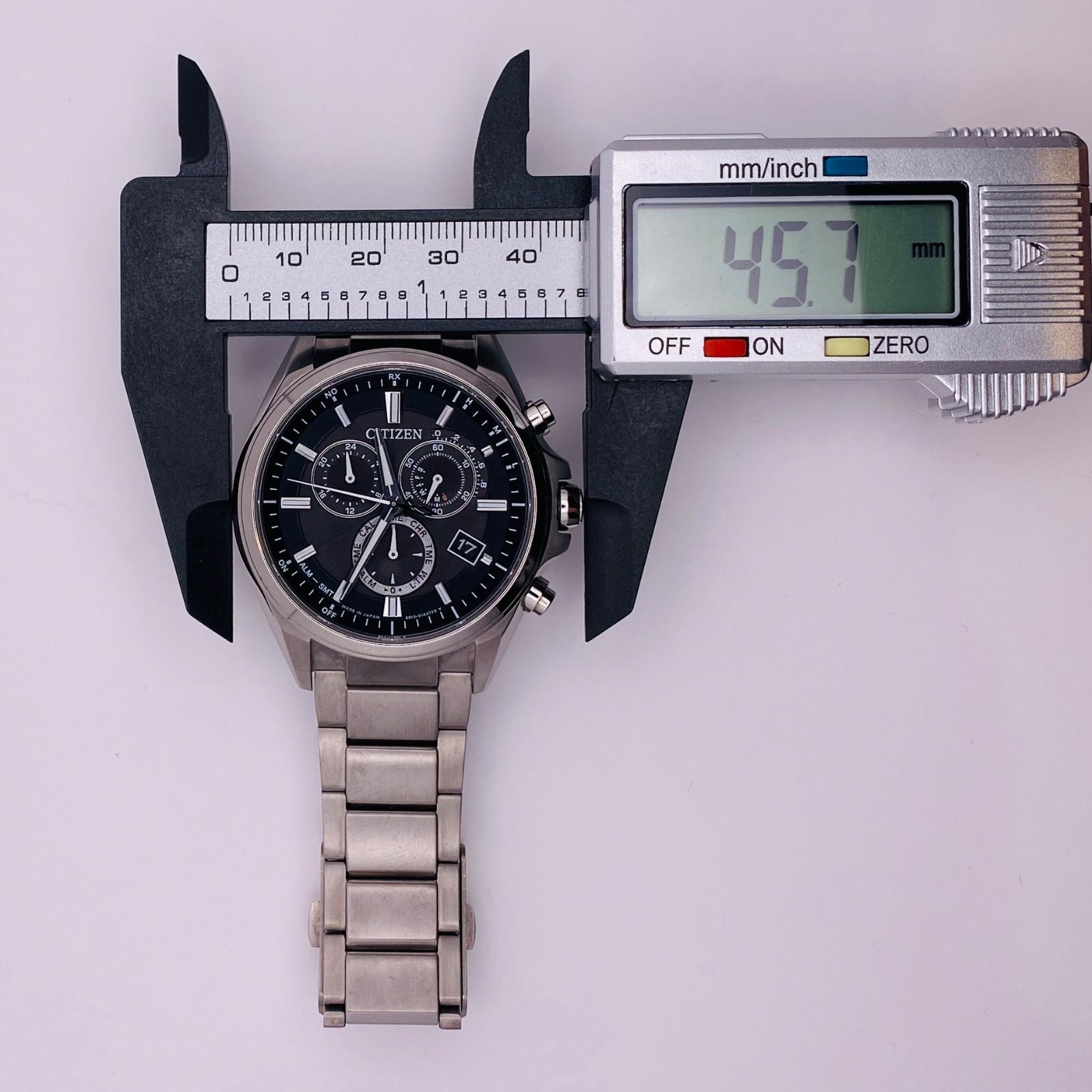 T332）美品 稼働品 CITIZEN シチズン 電波ソーラー ECO-DRIVE ATTESA 