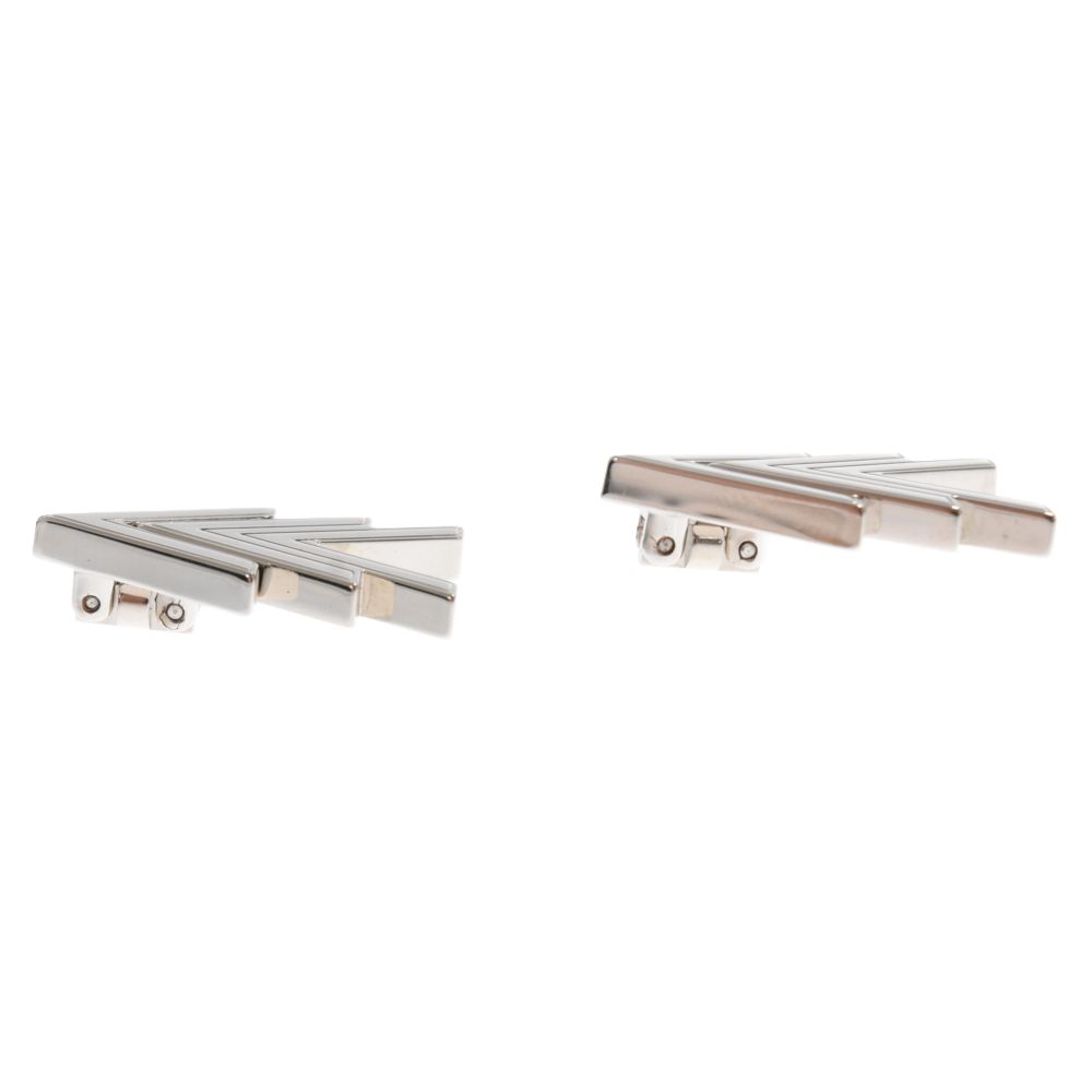 【未使用】ルイヴィトン カフス カフスリンクス LVロゴ シルバーw5 LOUIS VUITTON (ルイヴィトン) VVV Cuffslinks VVVカフス