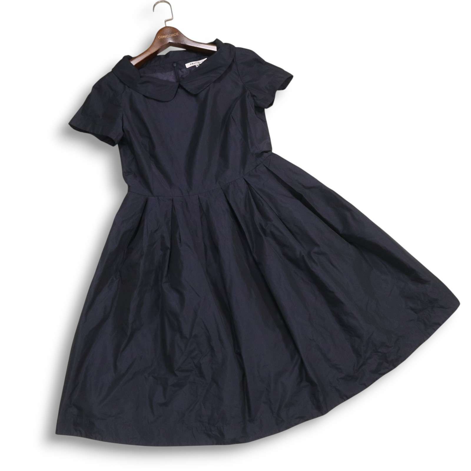 【メーカータグ付】JOIEVE ジョエブ 半袖ロングワンピース 38 49AV.junko shimada ジュンコシマダ 春夏 襟付き♪ 半袖 Aライン
