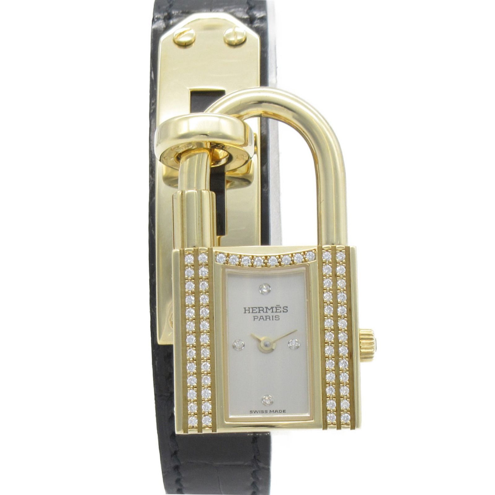 エルメス ケリーウォッチ 4Pダイヤ 腕時計 ウォッチ 腕時計 - メルカリ