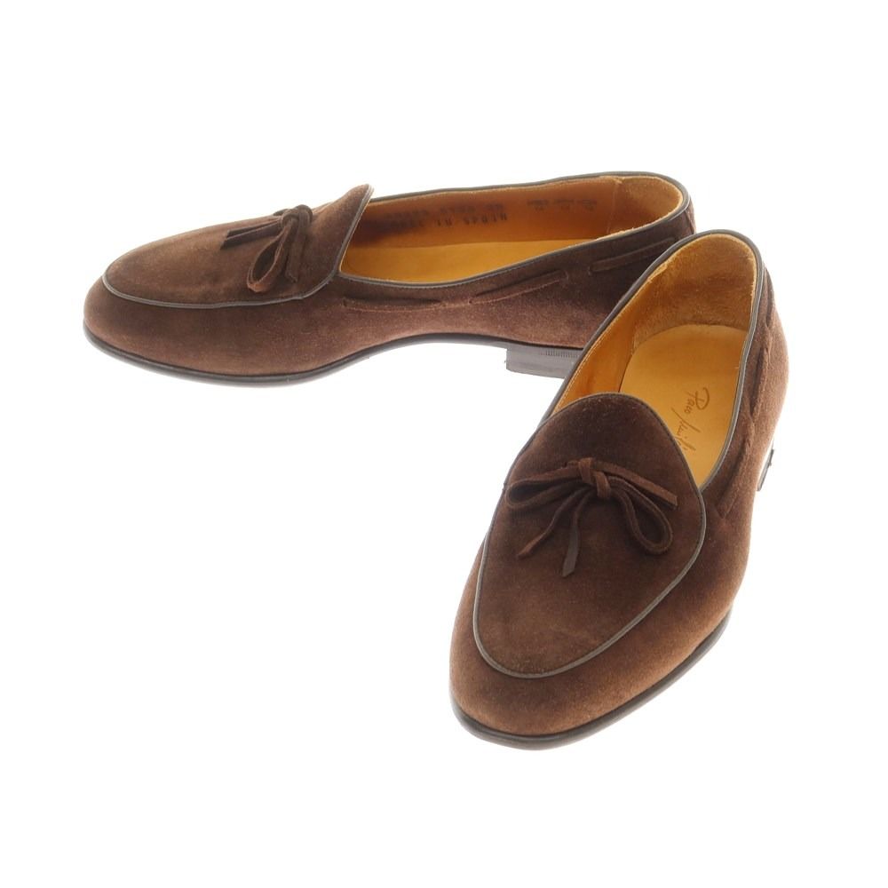 中古】パコ ミラン paco milan スエード リボンタッセル ローファー 