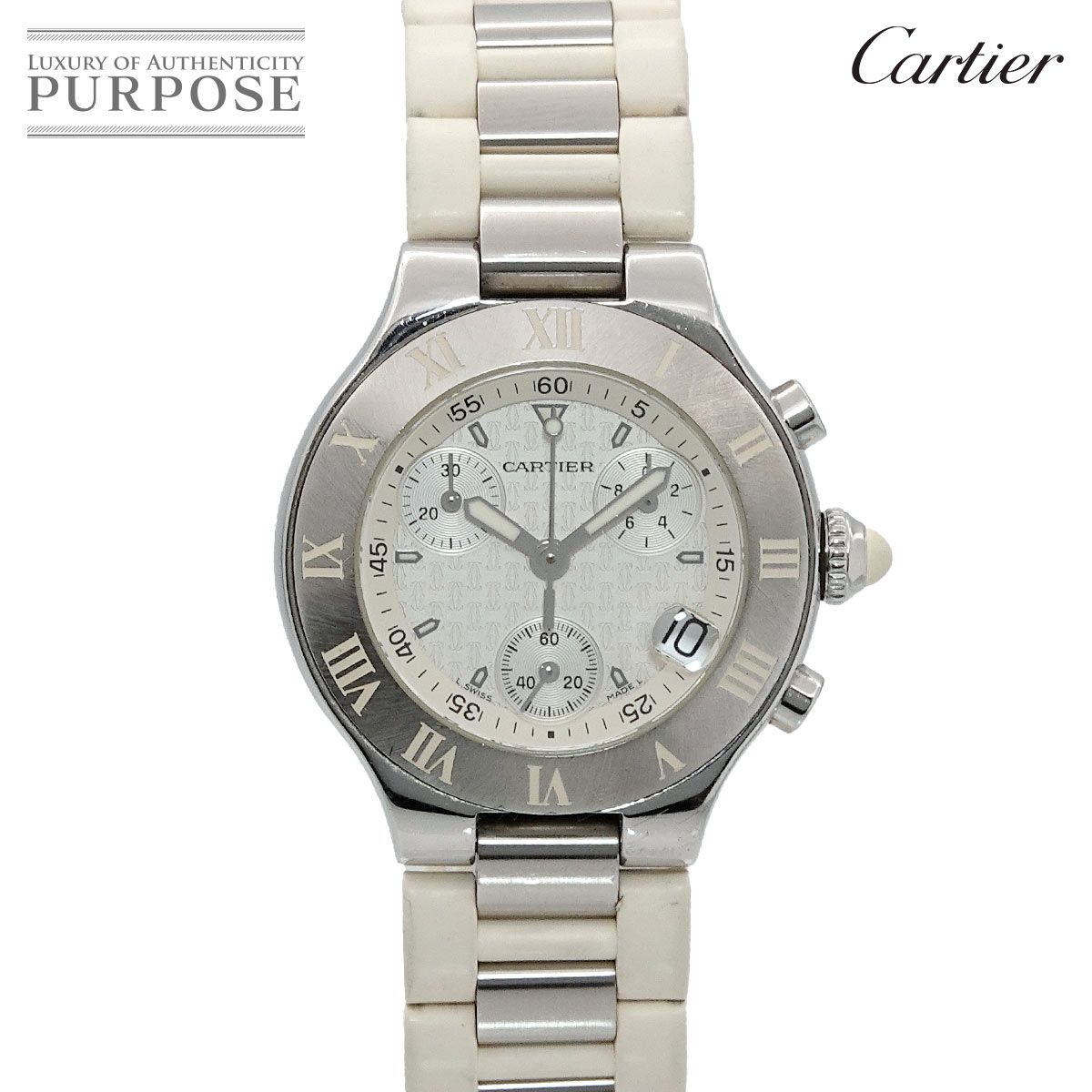 パリコレクション Cartier カルティエ マスト21 クロノスカフ ヴァンティアン 時計