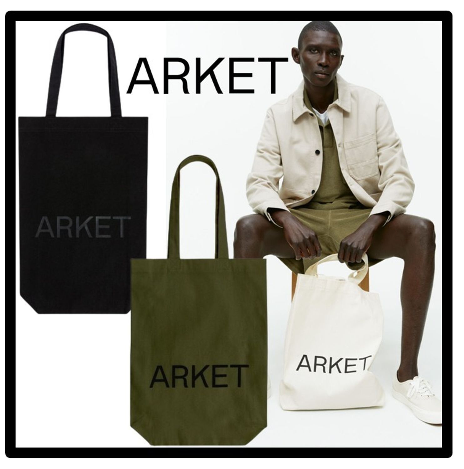 ARKET（アーケット） トートバッグ - メルカリ