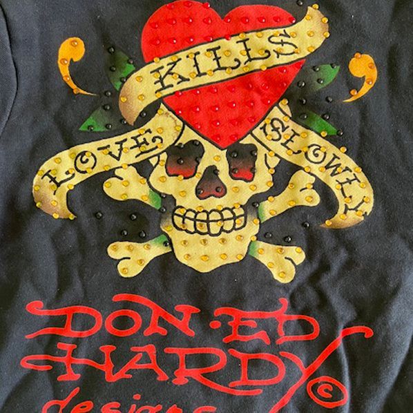 エドハーディー レディース パーカー LOVE KILLS SLOWRY ブラック ラブキル Ed Hardy GEISHA PARASOL エド・ハーディー 正規品 海外 LAセレブ 着用 ファッション エドハーディー レディース パーカー LOVE KILLS SLOWRY