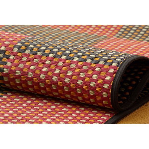 い草 花ござ ラグマット 抗菌 防臭 調湿 耐久性抜群 〔リビング〕