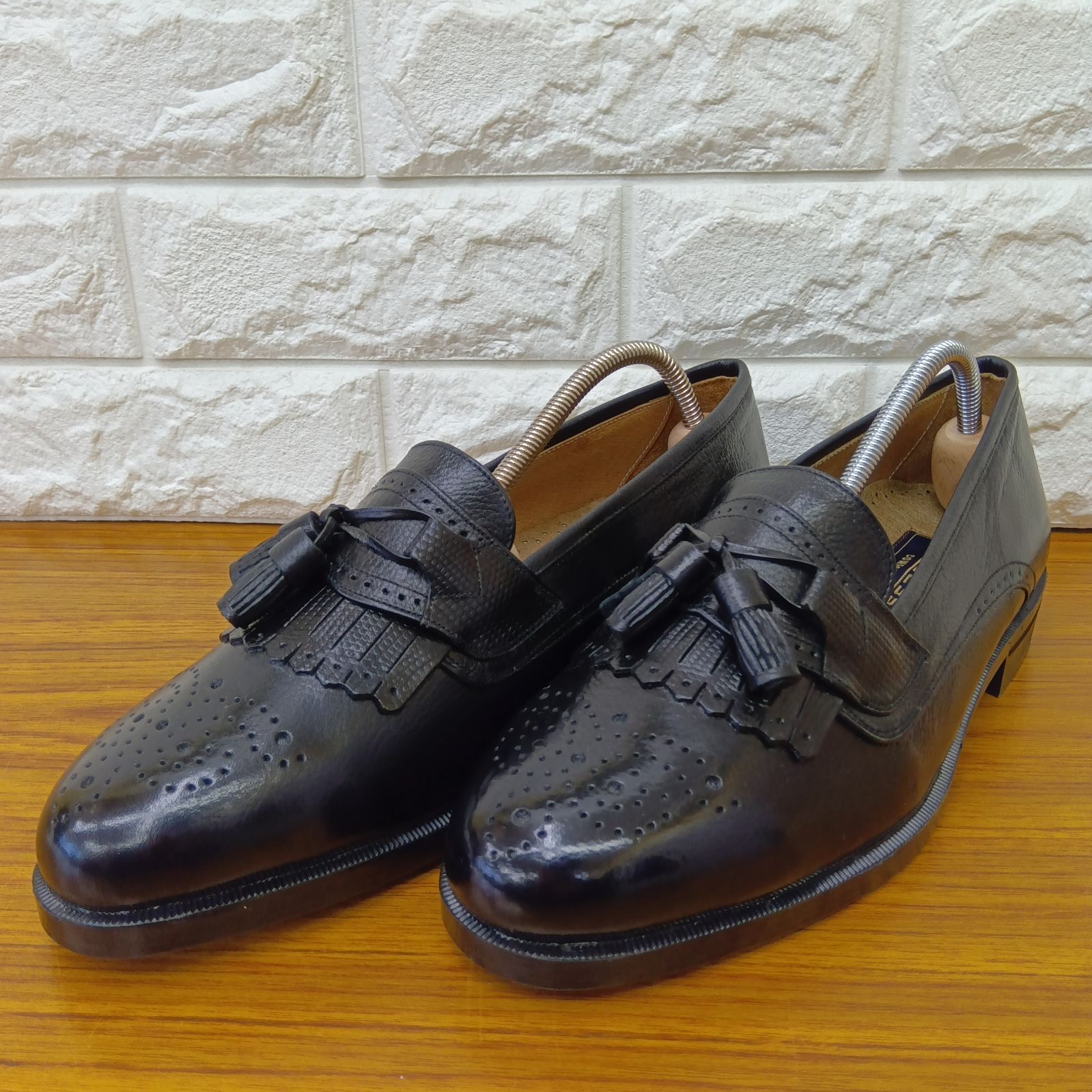 SUCCESS サクセス タッセルローファー ブラック メンズ 25.5cm C-9-3