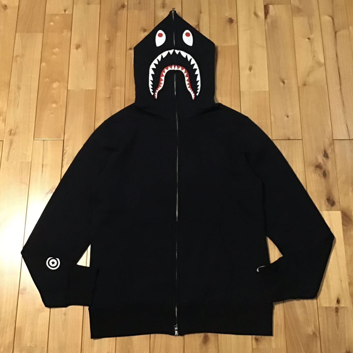 エイプ シャークパーカー XLブラック A BATHING APE(アベイシング 