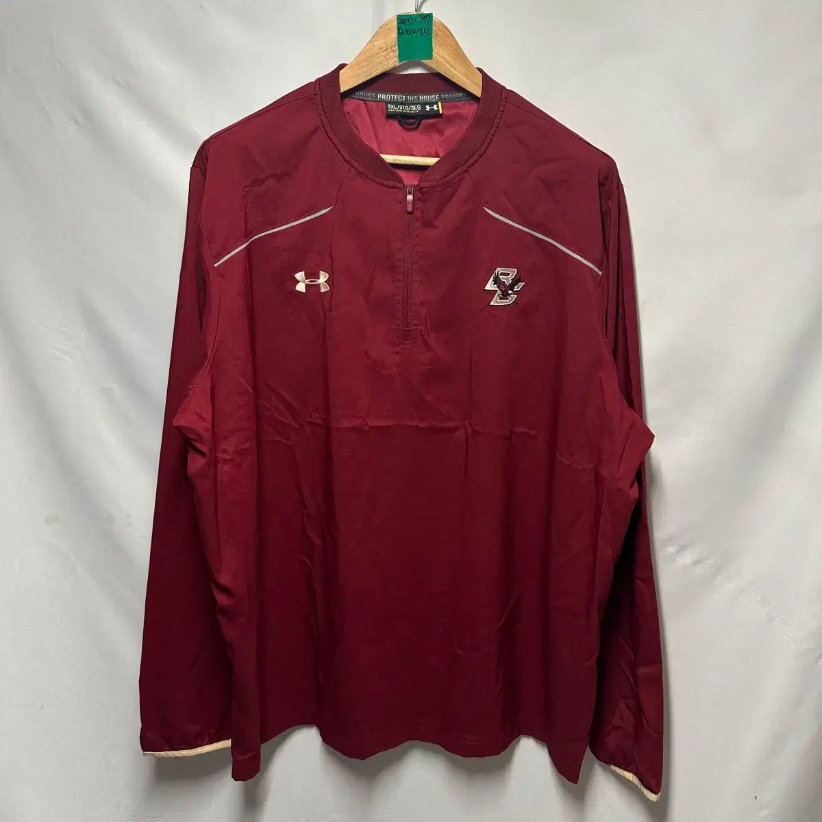 【雷市場（ポンジャン）商品韓国直送】純正品/ 3XL UNDER ARMOUR(アンダーアーマー) イーグルス 機能性 バーガンディー ウォームアップ