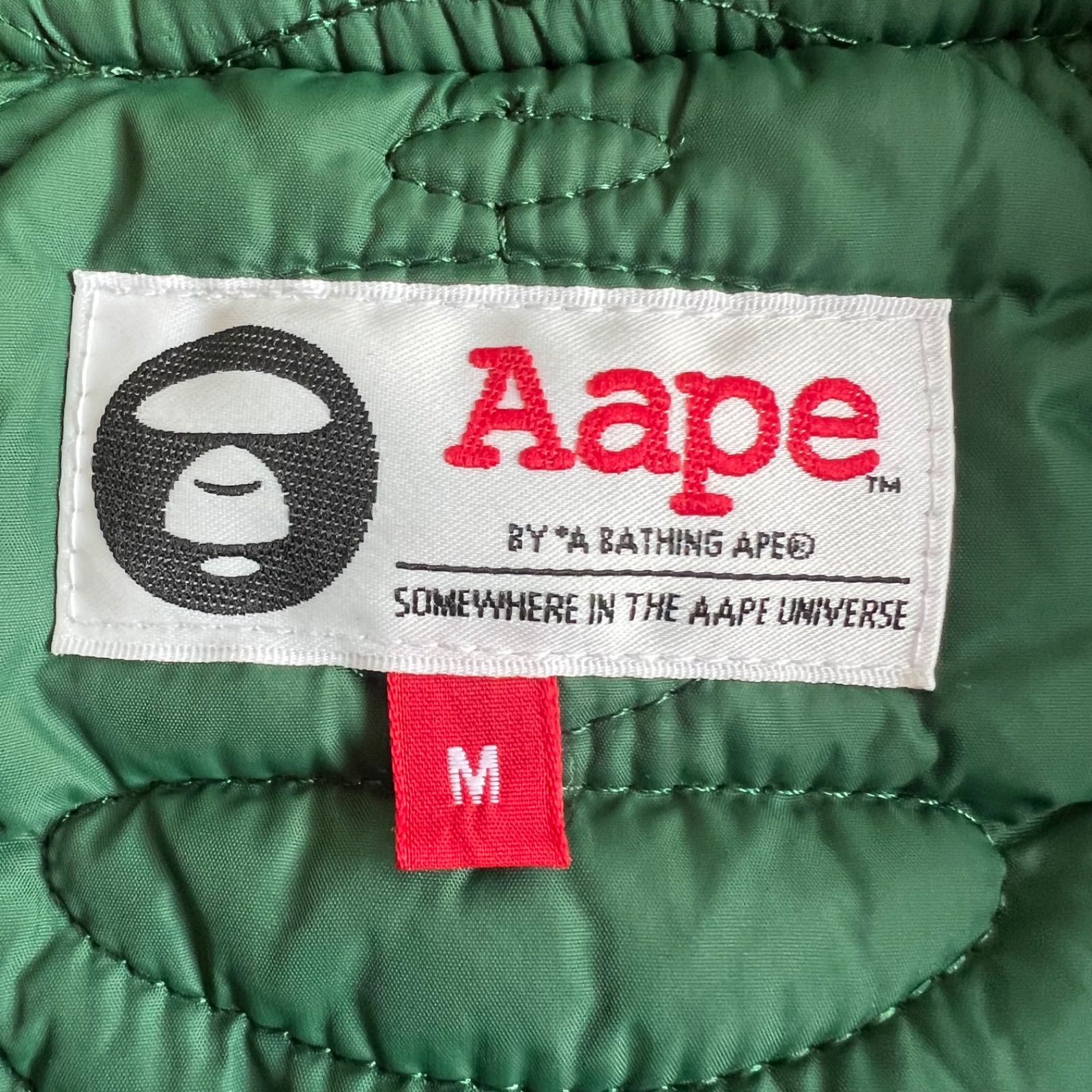 AAPE BY A BATHING APE アベイシングエイプ UNIVERCE サテンボンバー