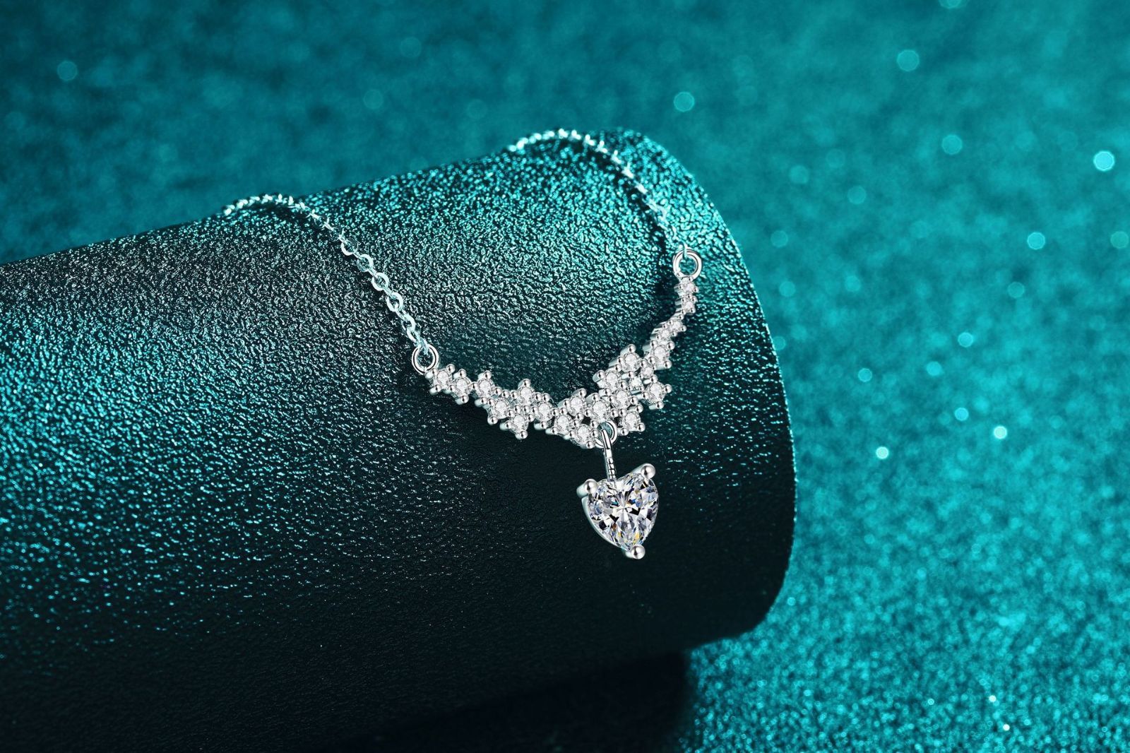 モアサナイト ネックレス 0.128ct シルバー925 ペンダント