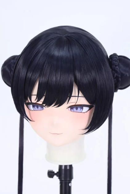 全頭マスク カツラ付き NO.726 マスク ドール ヘッドロリータ人形 コスプレ 仮装 変装 着ぐるみ コスチューム kigurumi
