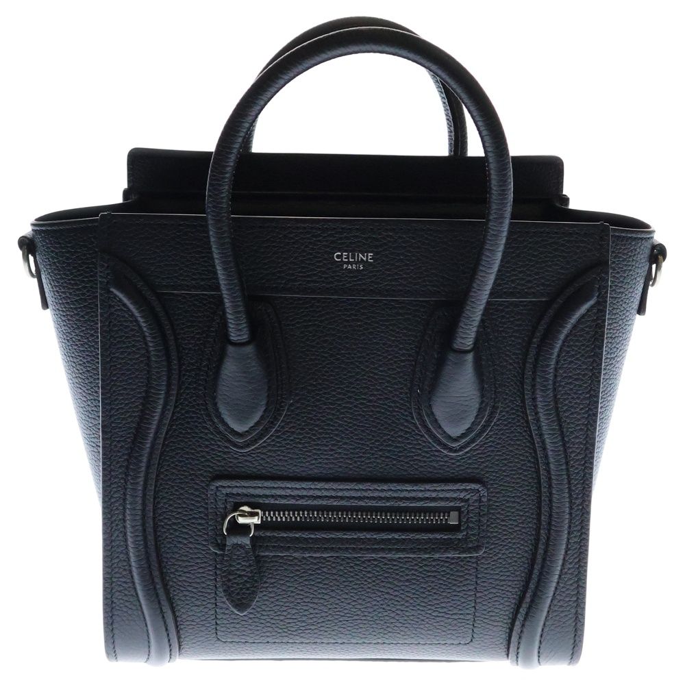 未使用品 セリーヌ ナノ ラゲージ ブラック ショルダー バッグ CELINE (セリーヌ) ラゲージ ナノ 2WAY ハンドバッグ ショルダー