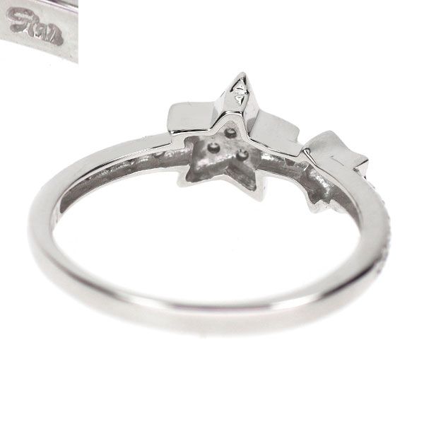 スタージュエリー K18WG ダイヤモンド リング 0.11ct スター スタージュエリー K18WG ダイヤモンド リング 0.11ct スター