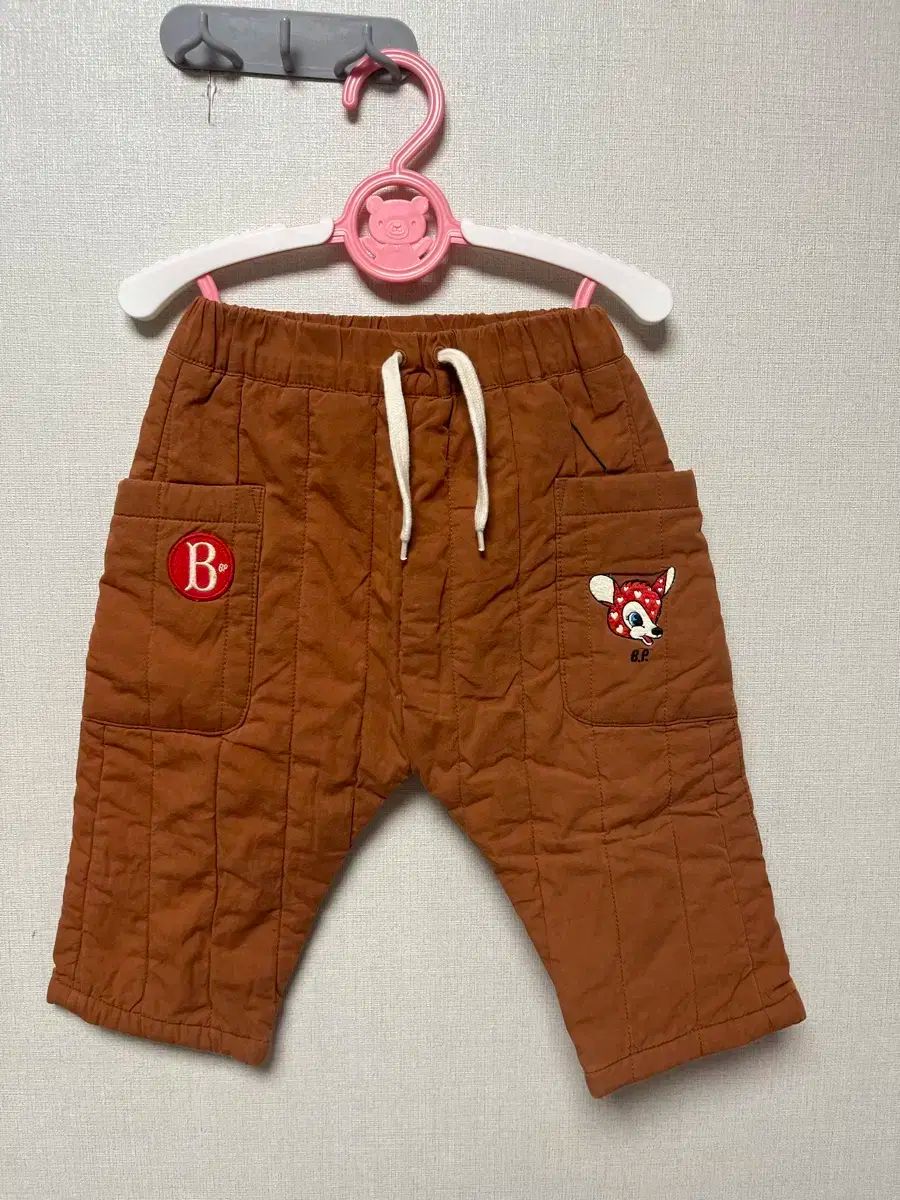 おれんじ　購入不可 BEBE DE PINO(ベベデピノ) ラリー キルトパンツ 85