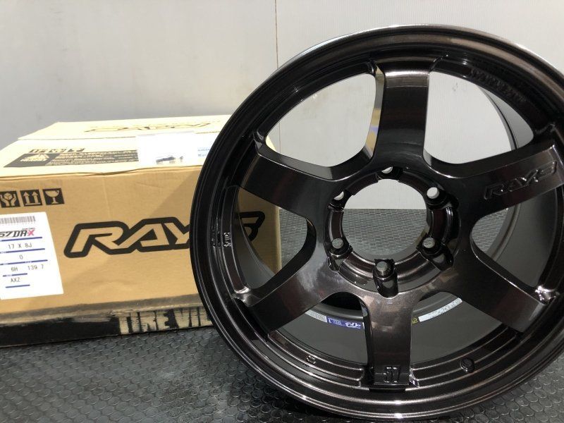 RAYS gram LIGHT 57 DR-X レイズ グラムライツ 17インチ 4本 8J6HPCD139.7±0 スパーダークガンメタ ランクルプラド等 MHZ816