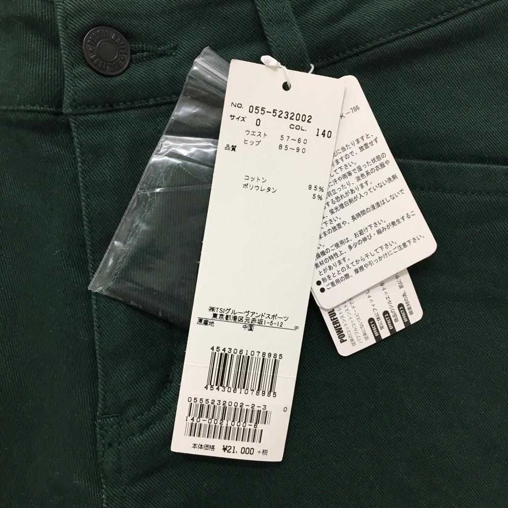 パーリーゲイツ ショートパンツ グリーン 無地 ポケット裏地恐竜柄 レディース 0 S ゴルフウェア PEARLY GATES LLC-HASEGAWATOSO_COM