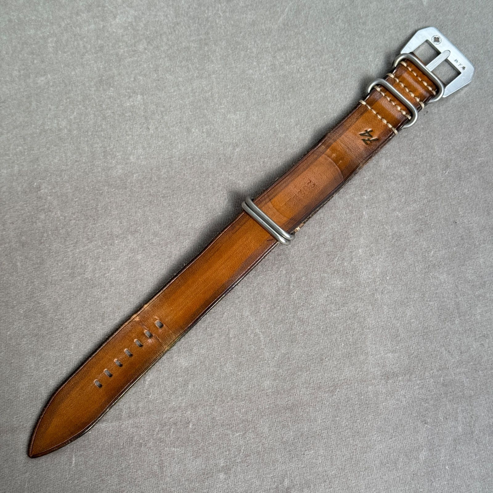 NATO｜サドルレザー｜ビンテージブラウン｜26mm｜松下庵