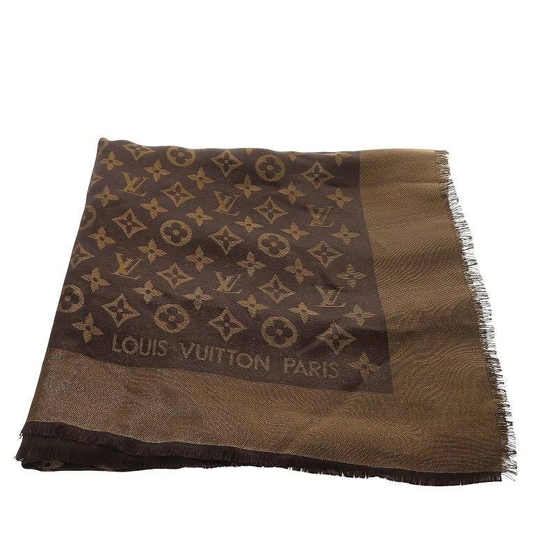 ルイヴィトン LOUIS VUITTON モノグラム ショール シャイン ストール