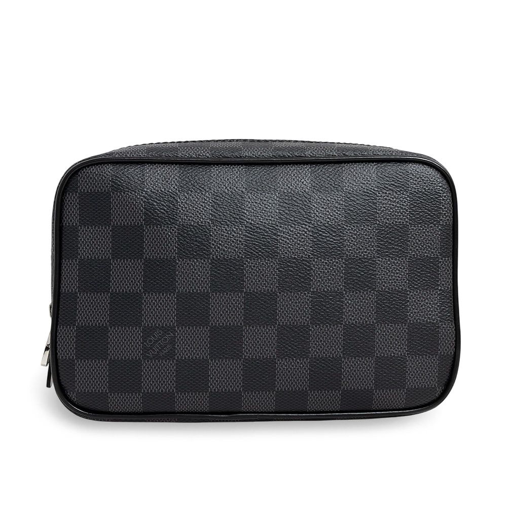 ルイ ヴィトン トゥルーストワレ PM セカンドバッグ ポーチ ダミエグラフィット ブラック 黒 シルバー金具 N47522 LOUIS VUITTON