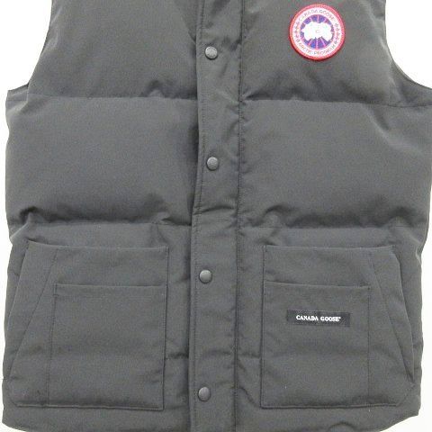 カナダグース CANADA GOOSE 美品 4154M ダウン ベスト ロゴ ワン 