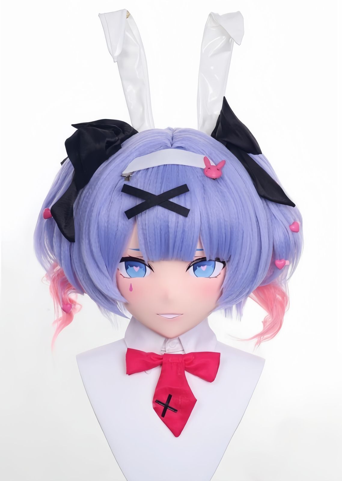 全頭マスク カツラ付き ロック付き NO.397 ドール ヘッドロリータ人形 コスプレ 変身 仮装 着ぐるみ kigurumi 二次元