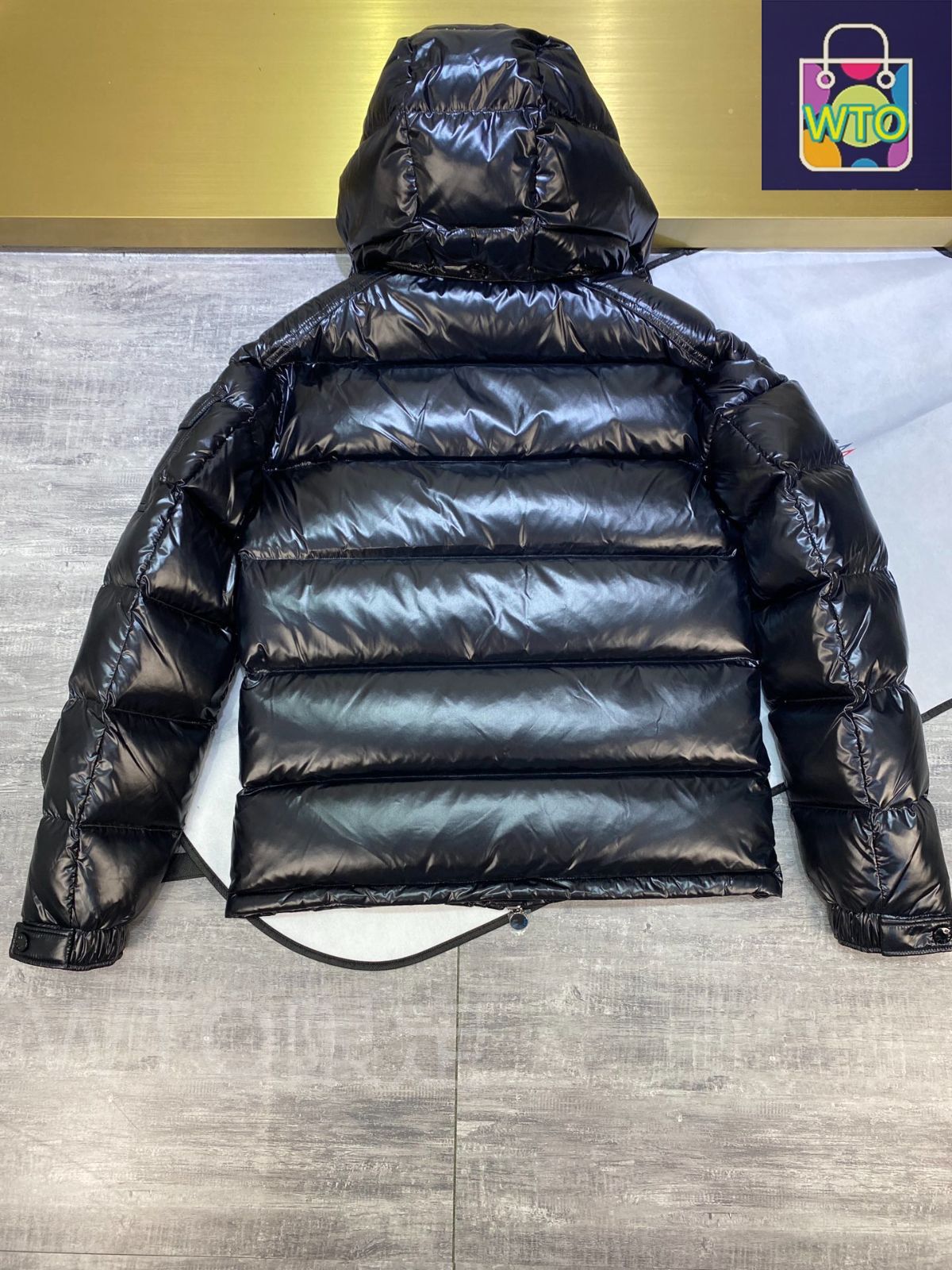 Monclear モンクレール ブラック Moncler x A$AP Rocky Bahianinha ショートダウン