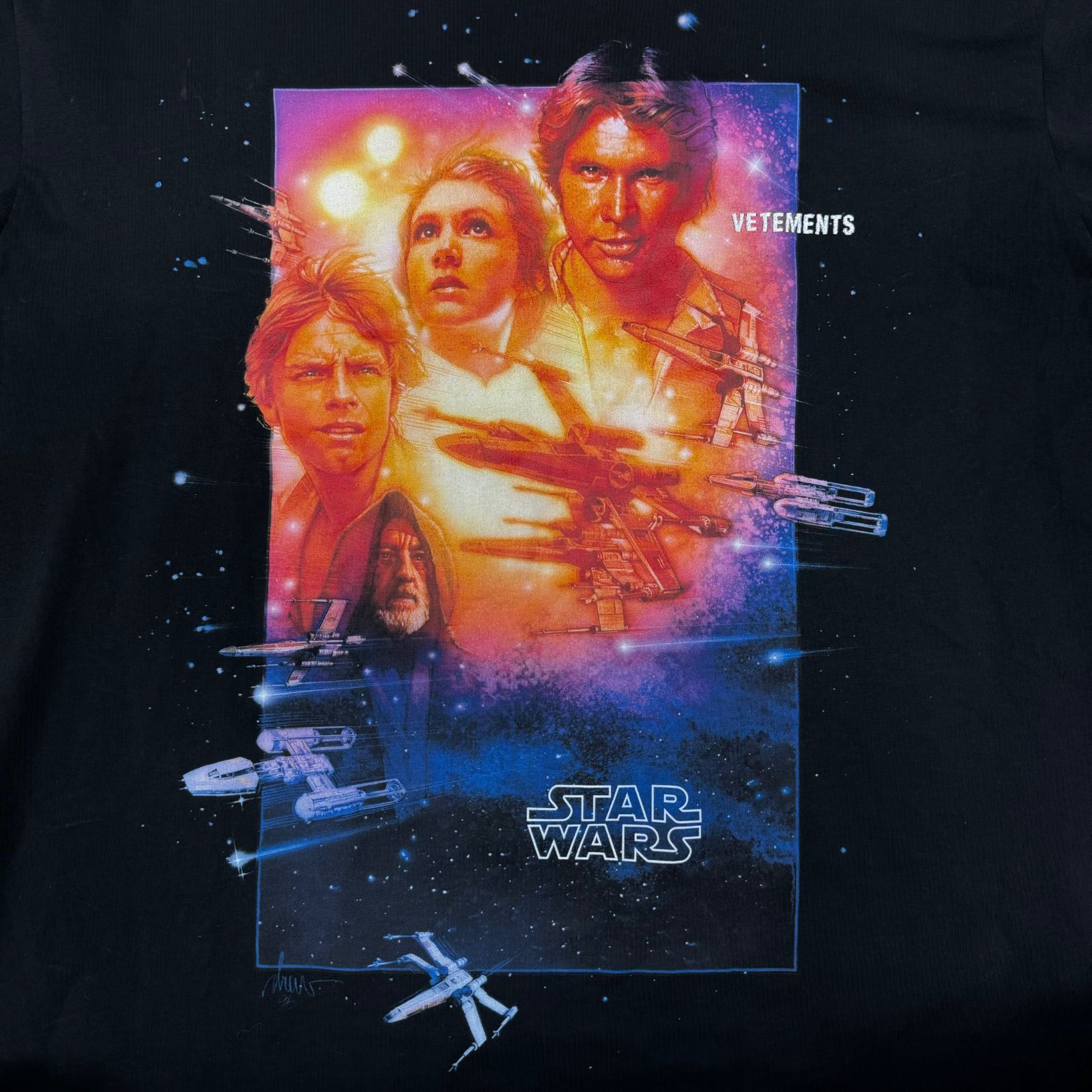 VETEMENTS Star Wars 20SS Movie Poster 2 Tee USW21TS007 スター 