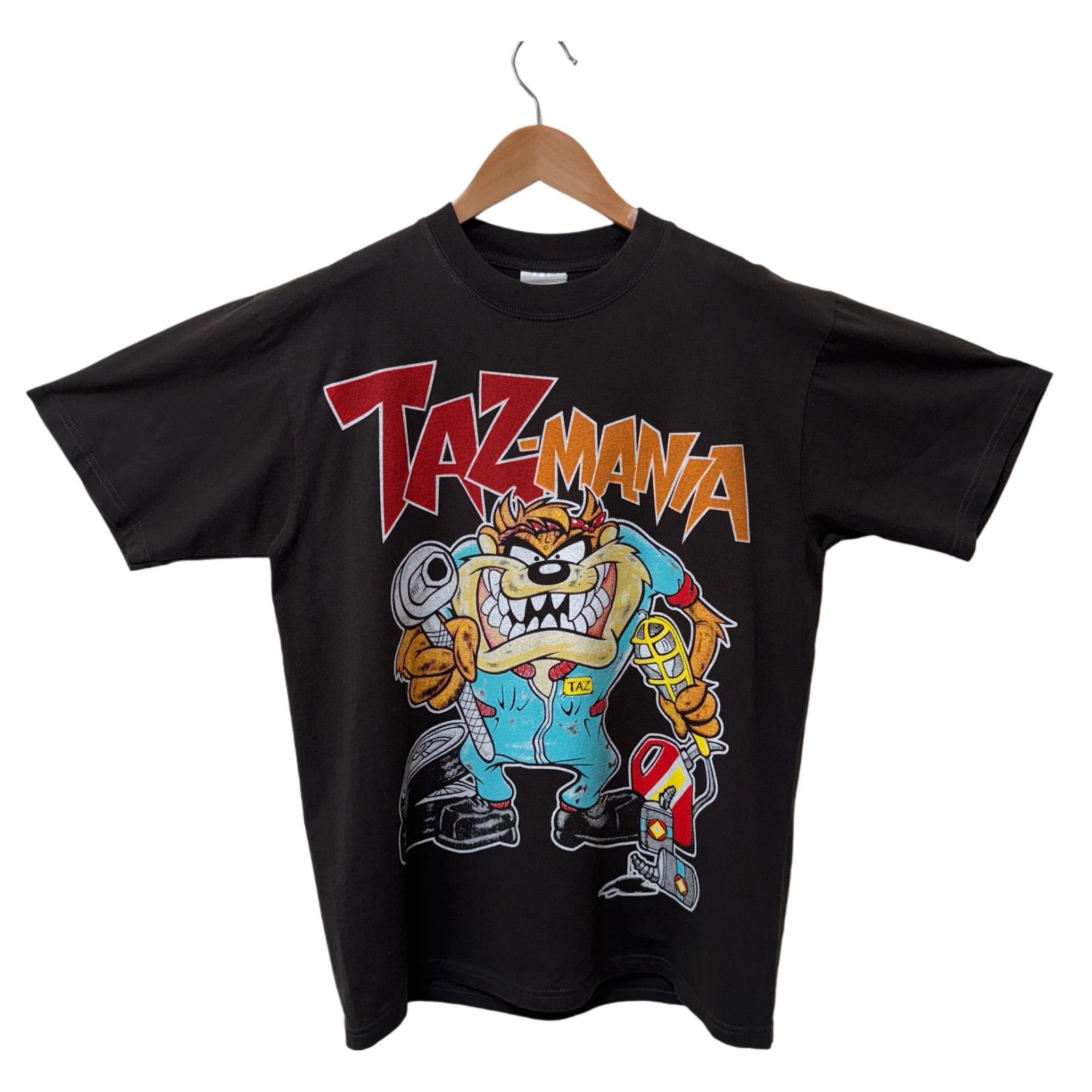 タズマニアン・デビル Tシャツ Lサイズ ブラック ヘインズ Hanes