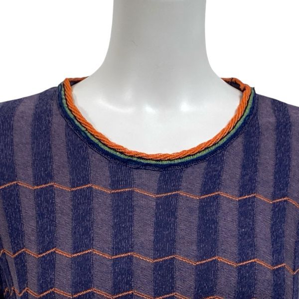 七分袖 異素材ミックス