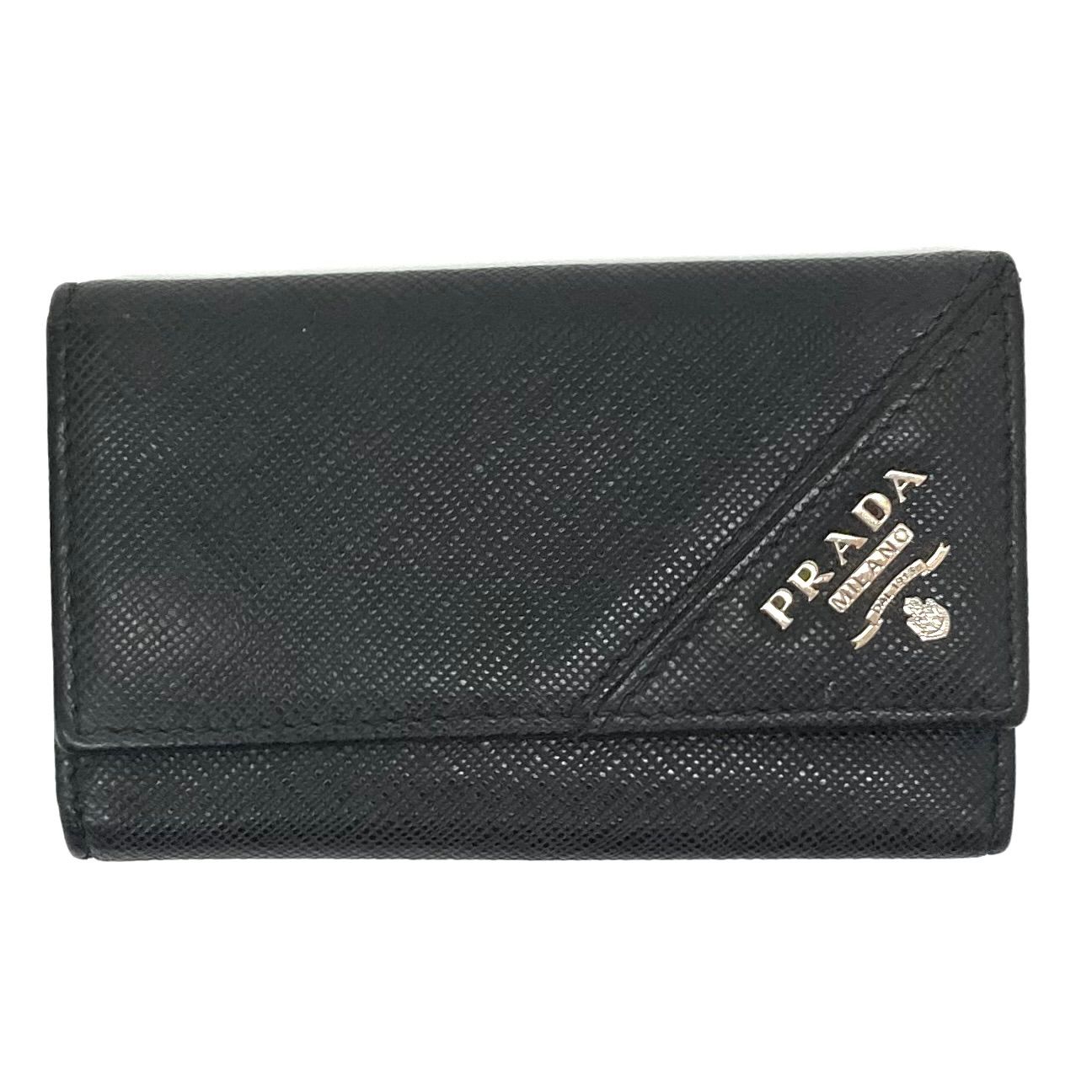 未使用級✨PRADA ロゴ金具 6連キーケース サフィアーノレザー ブラック 楽天市場】【新品】 プラダ キーケース 6連 サフィアーノ