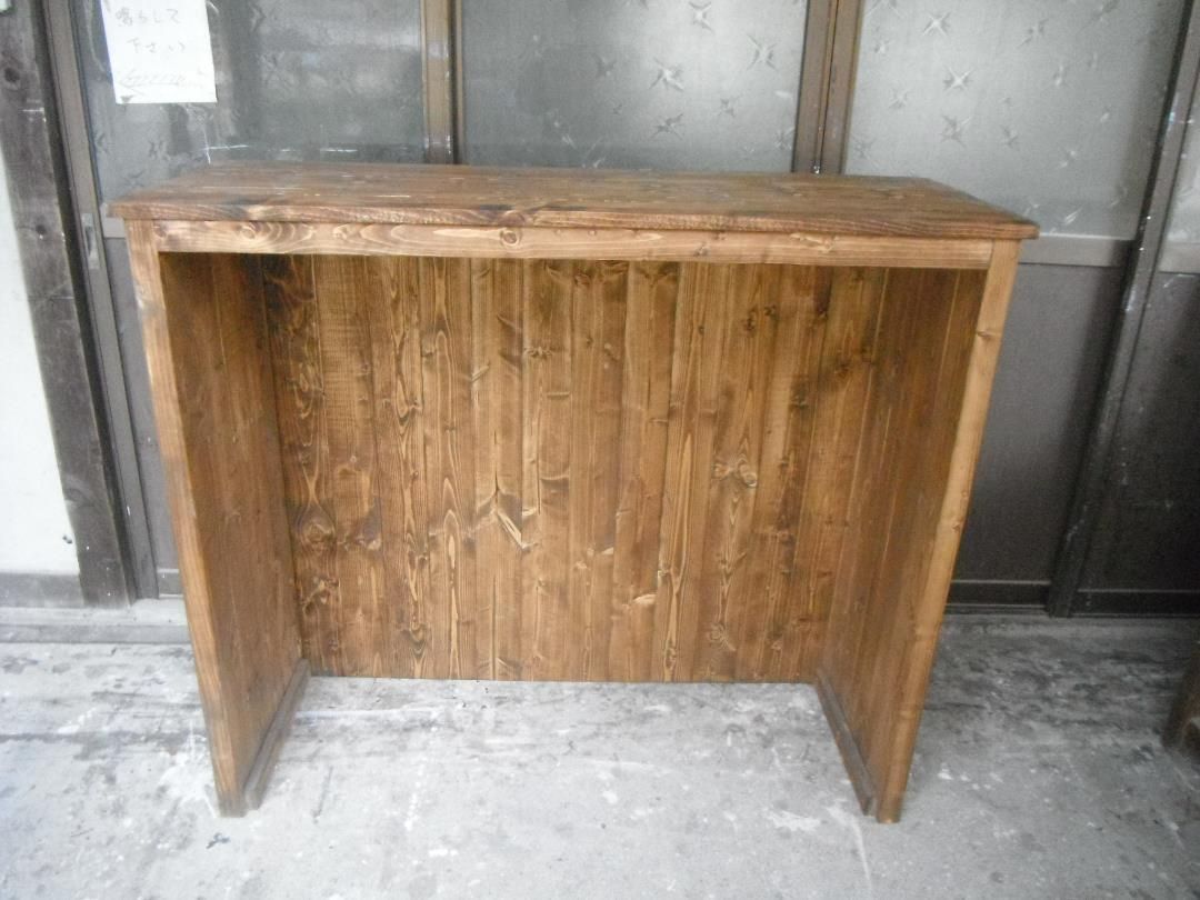 受注製作☆グレー☆レジカウンターテーブル1500カントリー家具