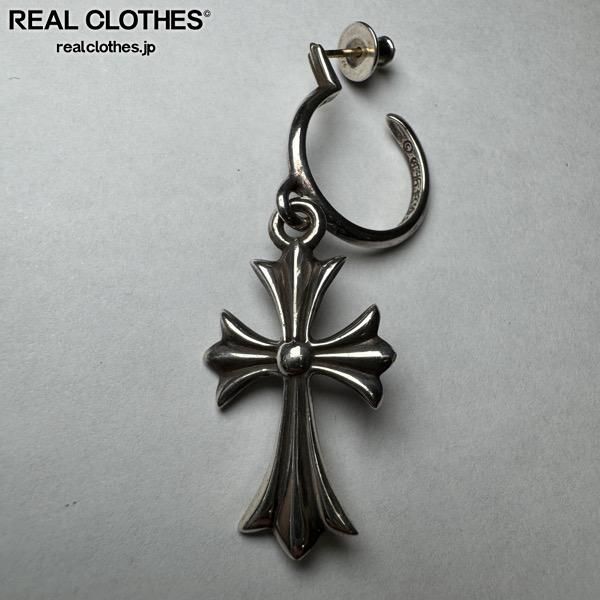 CHROME HEARTS タイニークロスフープピアス(片耳用) クロムハーツタイニーCHクロスフープイヤリング(ピアス)|クロム
