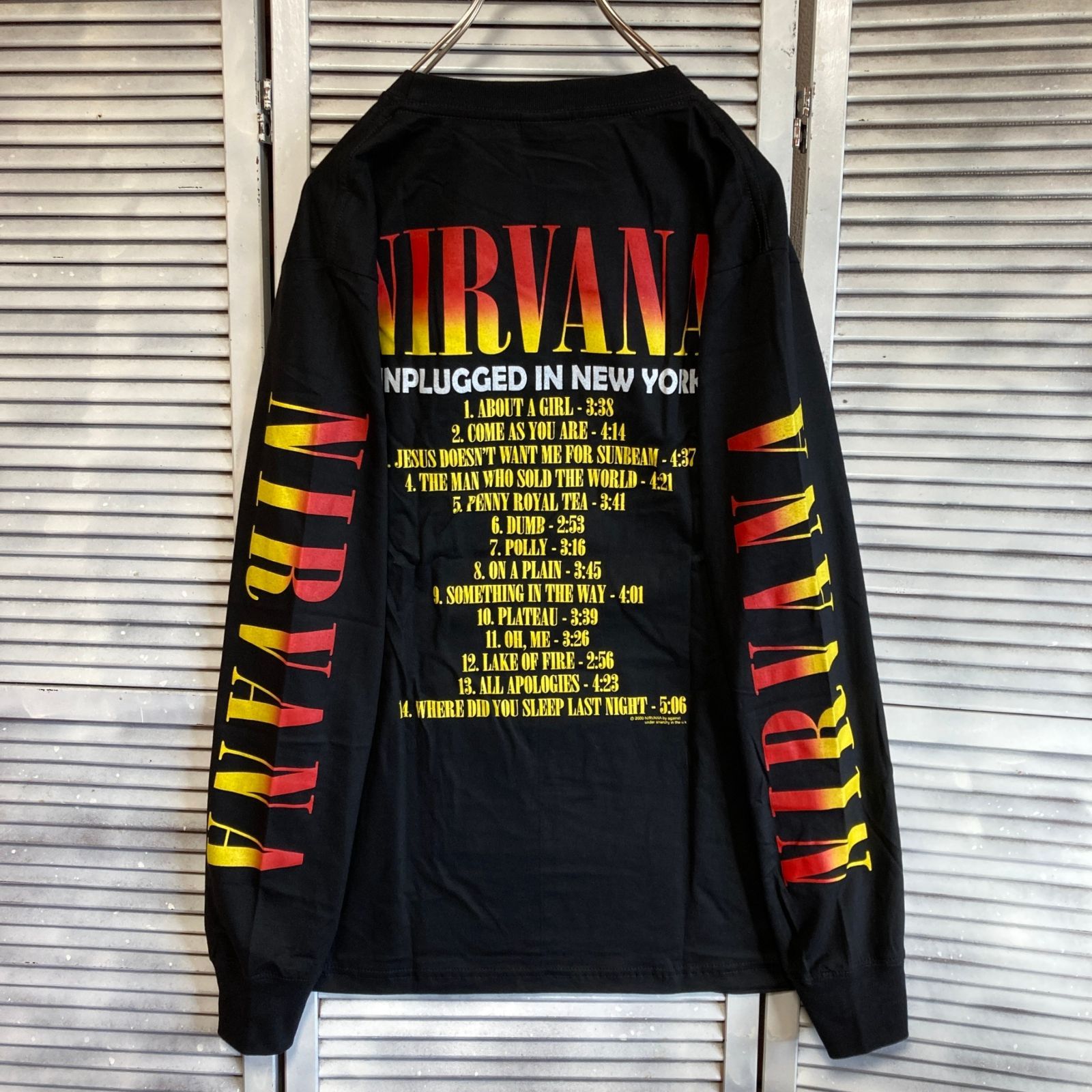 ⭐︎ ニルバーナ NIRVANA カートコバーン 黒 長袖 Tシャツ ロック