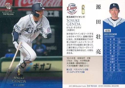 源田壮亮カード プロ野球チップスカード 源田壮亮選手 '19侍Jキラサイン(おまけ付