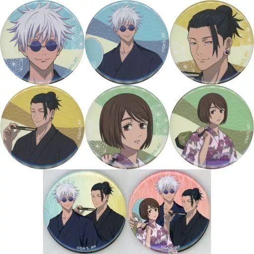 中古】バッジ・ピンズ 全8種セット 「呪術廻戦×浅草花やしき