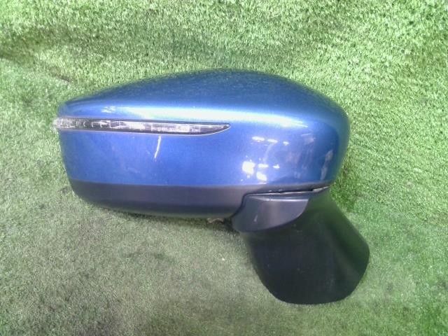 ノート DBA-E12 右 ドア サイド ミラー  X HR12DE RAW  青 ブルー 96301-5VA0B