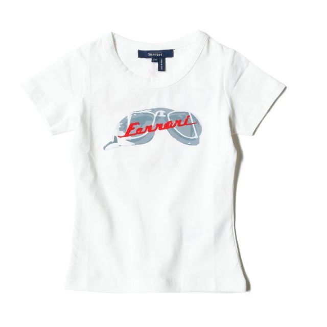 種類11:ホワイト/3才 フェラーリ Tシャツ ゴールデン キッズ Tシャツ モータースポーツ ウェア Ferrari