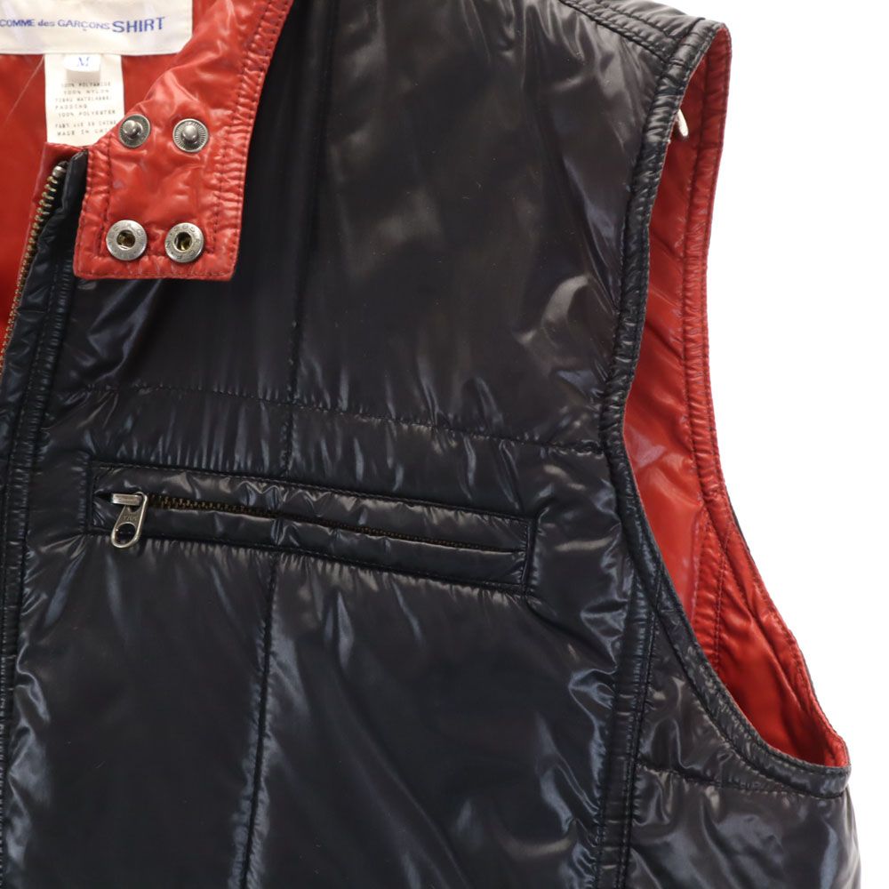 コムデギャルソンシャツ リバーシブル 中綿ベスト M COMME des GARCONS