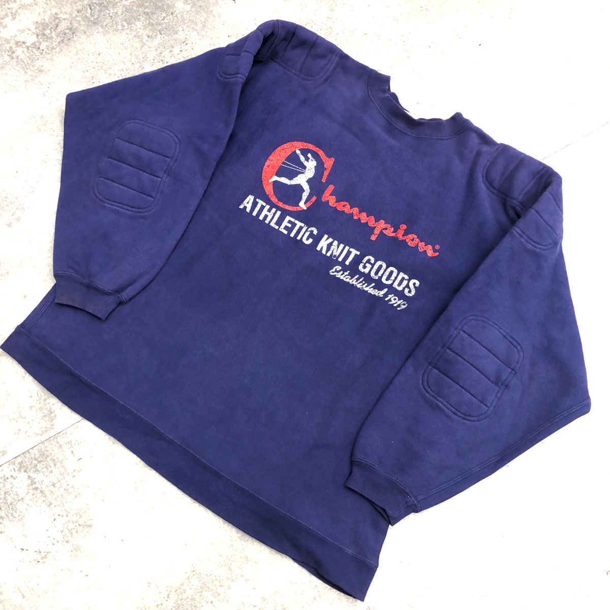 90s Champion reverse weave 名作　エルボー　スウェット 中古・古着通販】Champion (チャンピオン) 90'sヴィンテージ