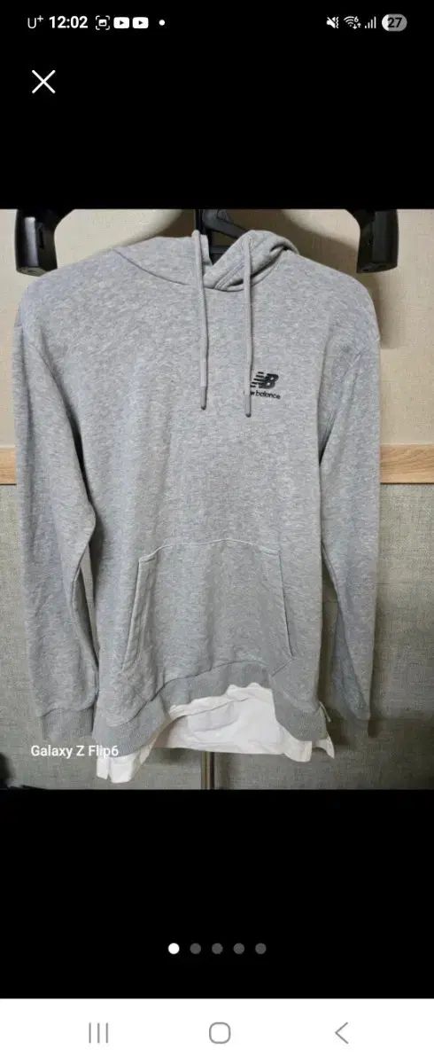 New Balance(ニューバランス) グレー フード付きTシャツ