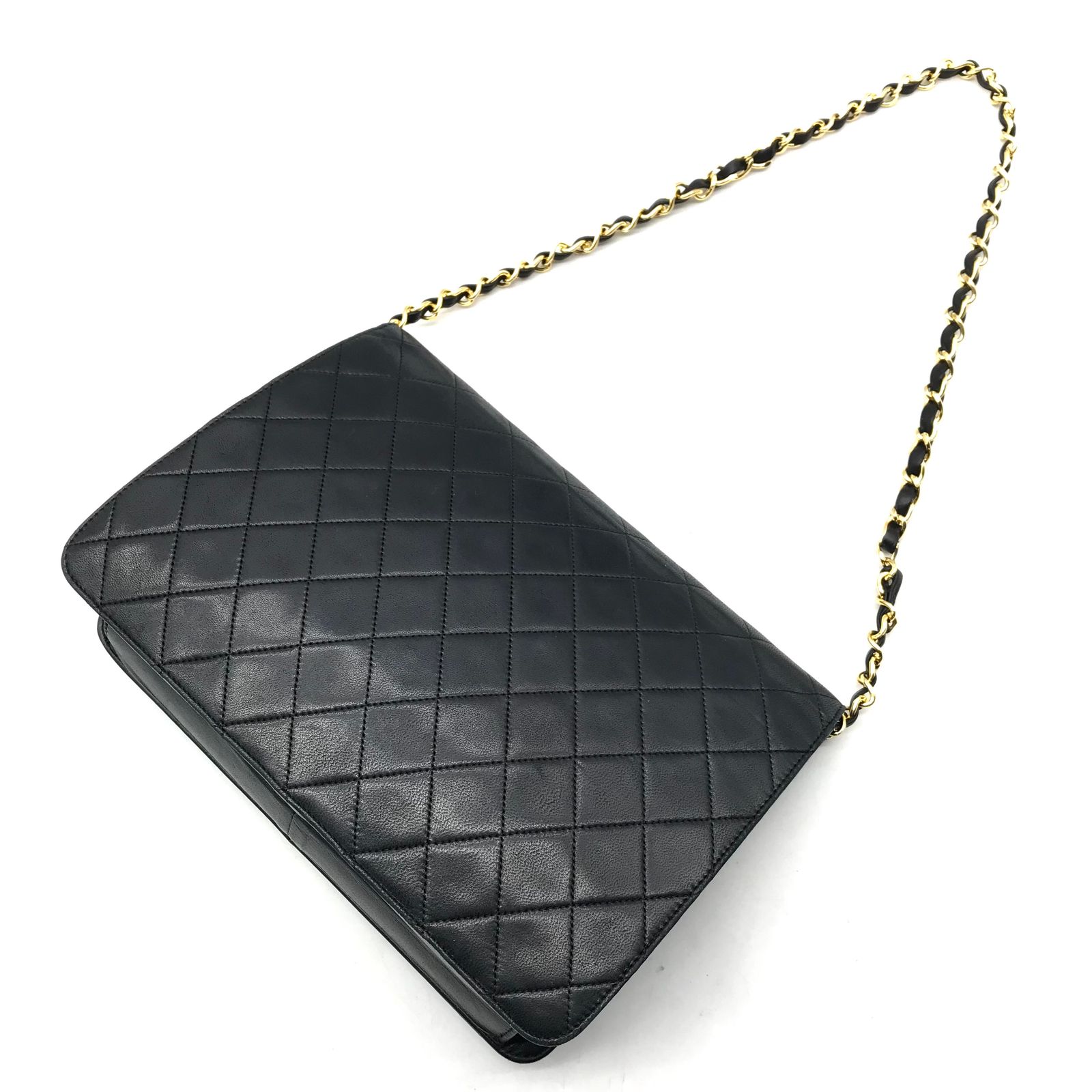 CHANEL シャネル ココマーク マトラッセ ラムスキン プッシュロック  