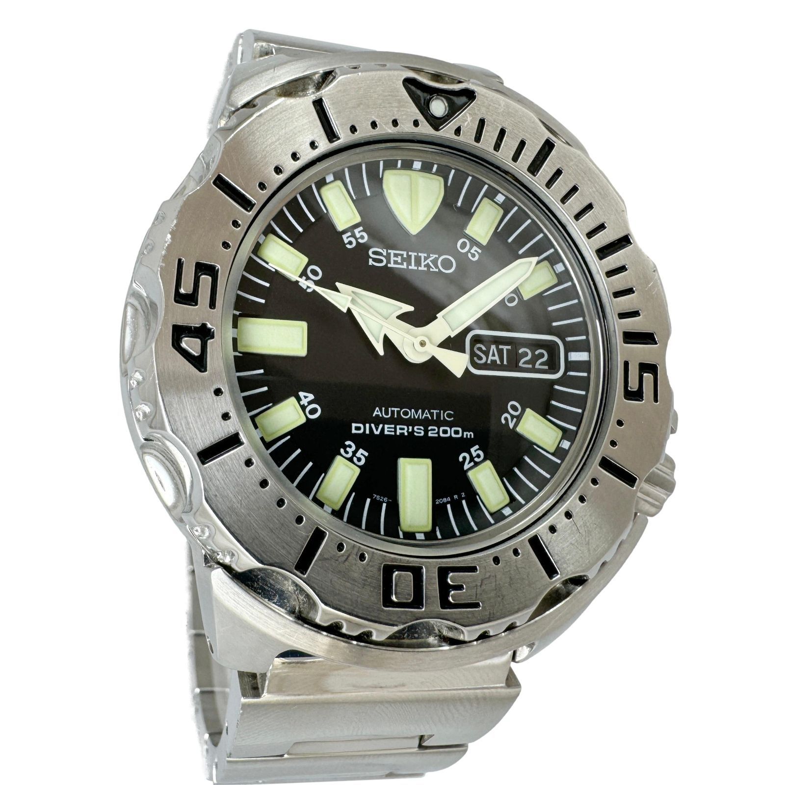 セイコー ☆中古品セイコーSEIKOダイバーDIVER☆クロノグラフ 
