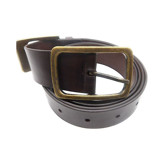 DRIES VAN NOTEN LINK LEATHER BELT T27/906/DBRN ドリス ヴァン